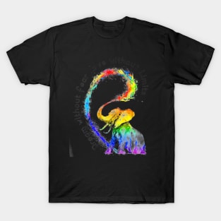 Dream Without Fear Love Without Limits Elephant LGBT T-Shirt